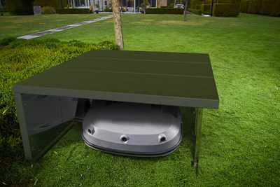 Garage Big Light pour robots tondeuses Bigmow Belrobotics