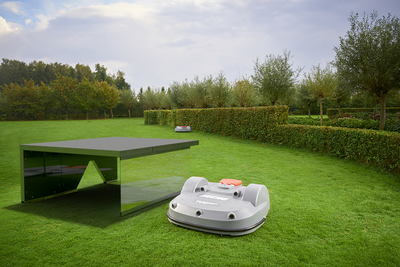 Garage Big Light pour robots tondeuses Bigmow Belrobotics