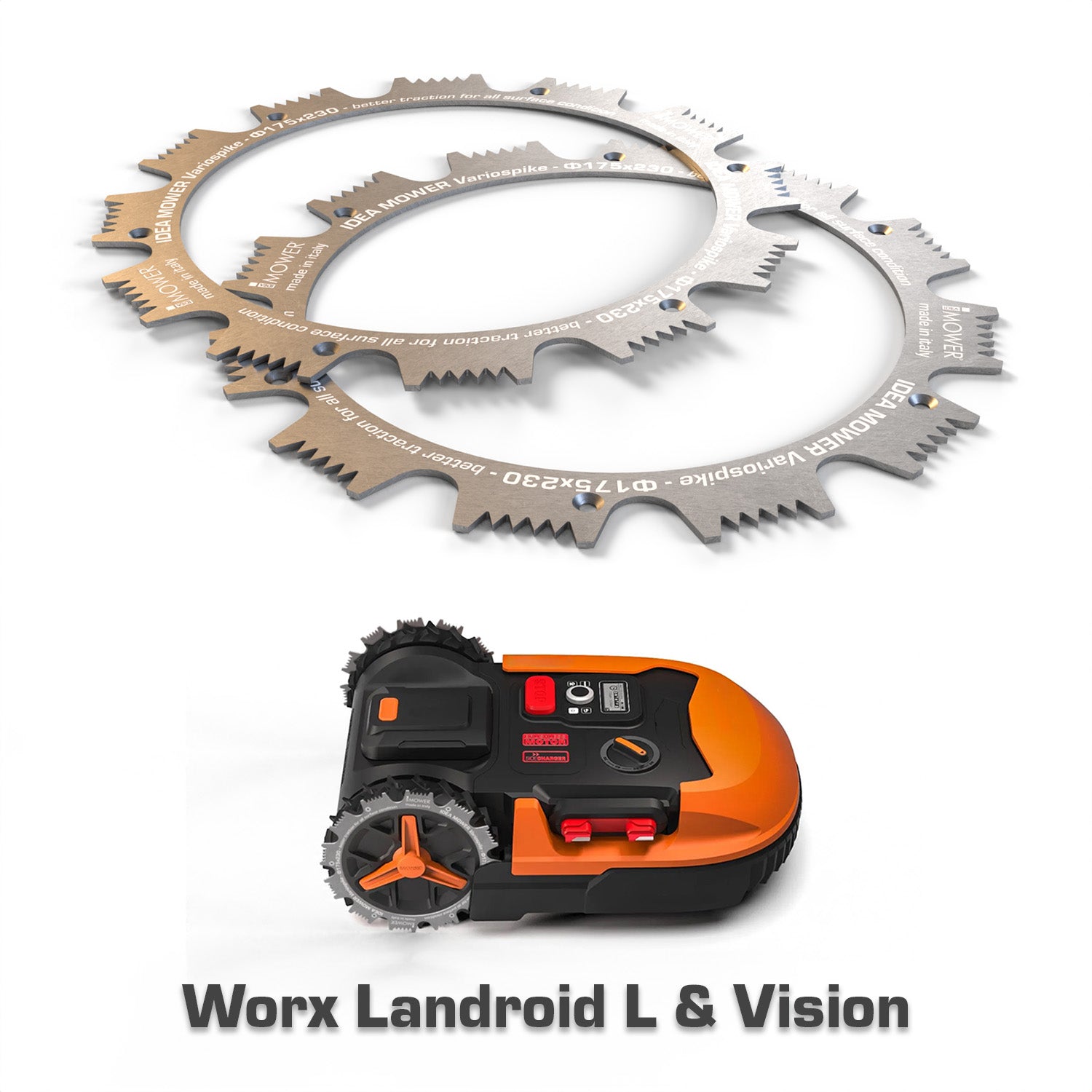 VarioSpike - Gear wheels for Worx Landroid L & Vision - Idea Mower