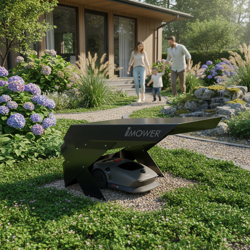 Garage for Mova 600 and Mova 1000 robotic lawnmowers - Idea Mower