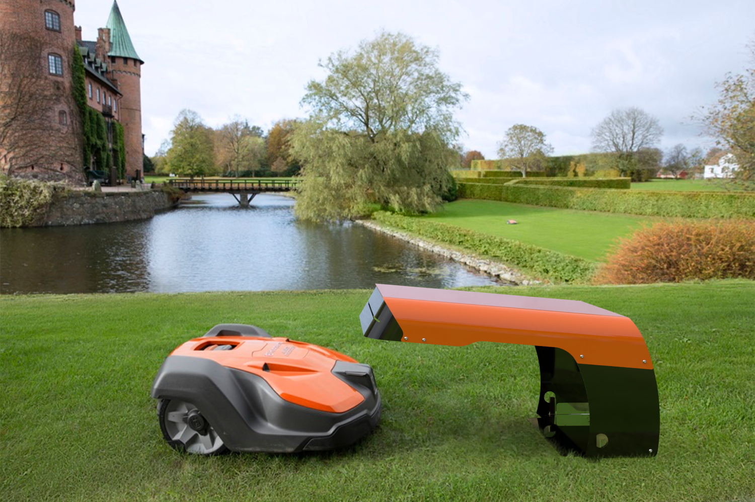 Vader L – garage for large robot mowers | IdeaMower - Idea Mower
